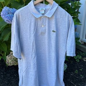 Men’s Lacoste polo in gray